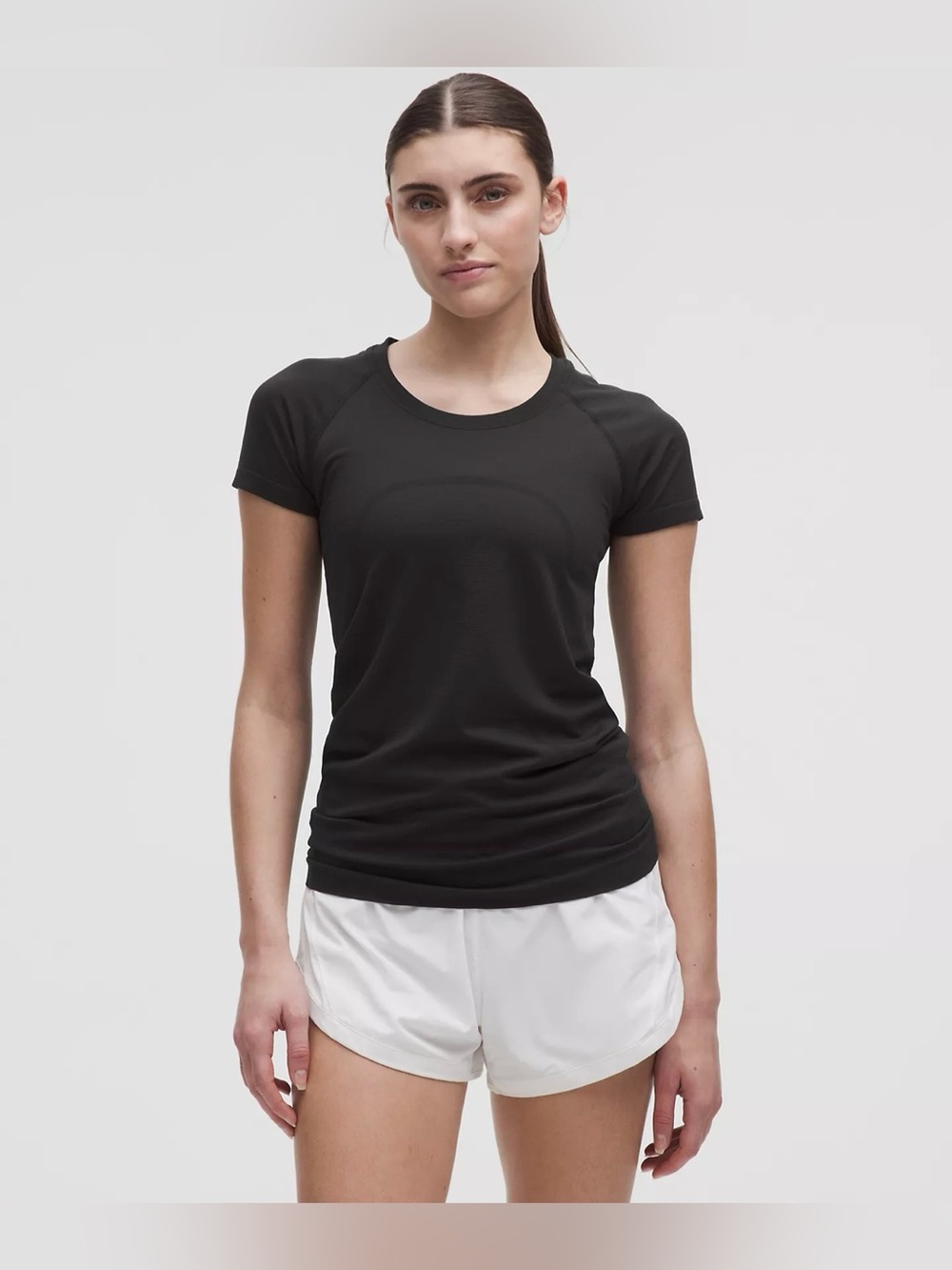 NEW Lululemon Swiftly Tech Short-Sleeve Shirt 2.0 Hip Length In Black Size 4 NEW